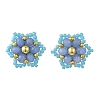 Natural Malaysia Jade Stud Earrings EJEW-MZ00742-02-3