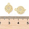 Brass Micro Pave Cubic Zirconia Connector Charms KK-U056-05G-3