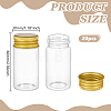 20Pcs Clear Glass Bottles Bead Containers CON-AR0001-16B-2