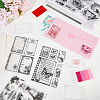 CRASPIRE 5 Sheets 5 Styles PVC Plastic Stamps DIY-CP0010-11-4
