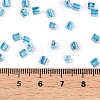 6/0 Transparent Inside Colours Glass Seed Beads SEED-N006-003D-4