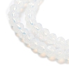 Faceted Clear Glass Rondelle Bead Strands X-GLAA-F001-3x2mm-23-3