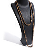 Bohemian Style Wood Round Beaded Long Necklaces FS-WGF1DE6-04-1