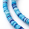 Handmade Polymer Clay Beads Strands CLAY-R089-6mm-T02B-31-6