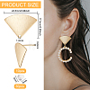 10Pcs Brass Stud Earrings KK-BC0011-54-2