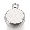 Non-Tarnish 304 Stainless Steel Pendant Cabochon Settings X-STAS-K202-03B-P-2