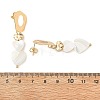 Brass Dangle Stud Earrings EJEW-JE07395-5
