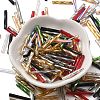Dyed Colours Glass Twist Bugle Beads GLAA-XCP0012-05-2