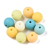 Rubberized Style Imitated Silicone Acrylic Beads MACR-T048-01C-10-1