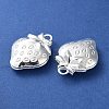 Rack Plating Iron Locket Pendants KK-F090-05S-2