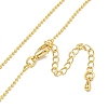 Brass Ball Chain Necklaces for Women NJEW-G084-13G-2