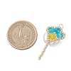 Glass Seed Beaded Tulip Pendants PALLOY-MZ01214-02-2