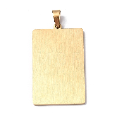 201 Stainless Steel Pendant STAS-B033-01G-01-1