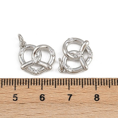Brass Micro Pave Cubic Zirconia Pendants KK-A269-54P-1