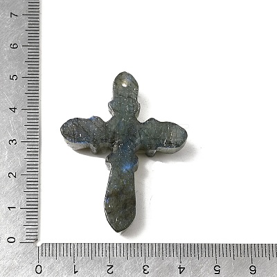 Natural Mixed Stone Carved Pendants G-K248-02-1