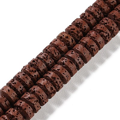 Synthetic Lava Rock Dyed Beads Strands G-H311-09-03-1