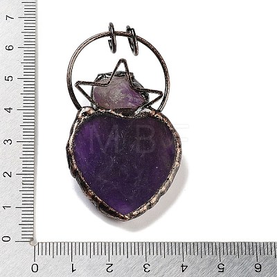 Natural Amethyst& Amethyst Big Pendants G-A221-04D-1