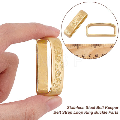 Brass Loop Keepers AJEW-WH0470-38C-1