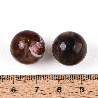 Round Acrylic Imitation Gemstone Beads OACR-R029-16mm-19A-1