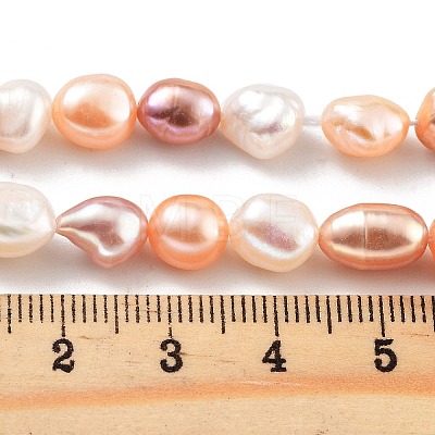 Natural Cultured Freshwater Pearl Beads Strands PEAR-P062-28H-1