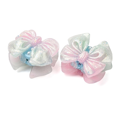 Luminous Opaque Resin & Rhinestone & Polymer Clay Beads RE-CBA1913-02J-1