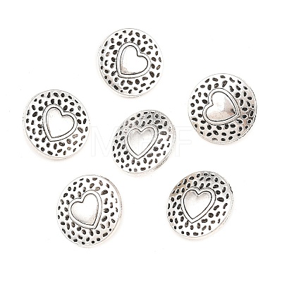 Tibetan Style Alloy Shank Buttons X-TIBE-Q044-04AS-RS-1