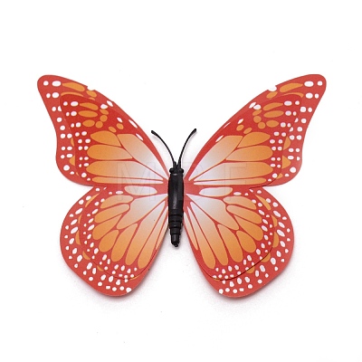 12Pcs 3D PVC Artificial Butterflies Set DIY-WH0259-58-1