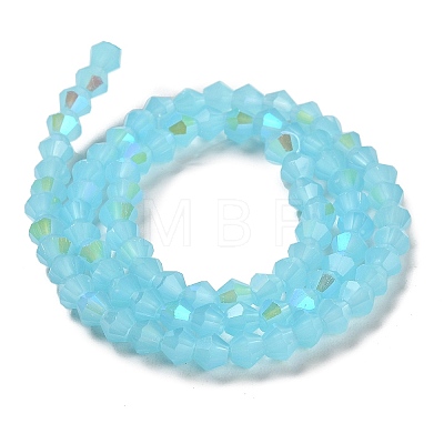 Imitation Jade Electroplate Glass Beads Strands LS-GLAA-F029-J4mm-D03-1