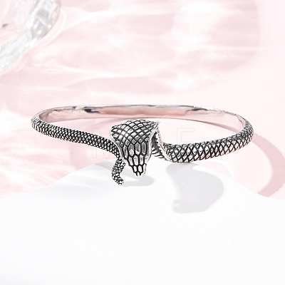 Retro 316 Surgical Stainless Steel Cuff Bangles BJEW-C142-13AS-1