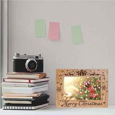 Christmas Theme Rectangle Wooden Photo Frames AJEW-WH0292-008-1