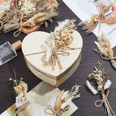 12Pcs Mini Dried Flower Bouquet AJEW-WH0696-530-1