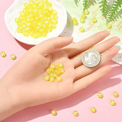 150Pcs Transparent Acrylic Beads TACR-YW0002-32A-1