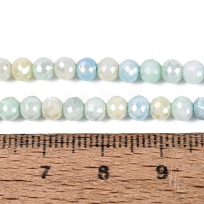 Anti-Tarnish Electroplate Glass Beads Strands EGLA-N027-02A-01-1