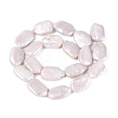 Natural Baroque Pearl Keshi Pearl Beads Strands PEAR-S020-D16-1