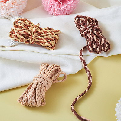 7.5 Yards 3 Colors  Braided Flat Faux Suede Cord LW-TA0001-04-1