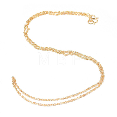 Brass Chains Necklace Making MAK-Q012-05G-1