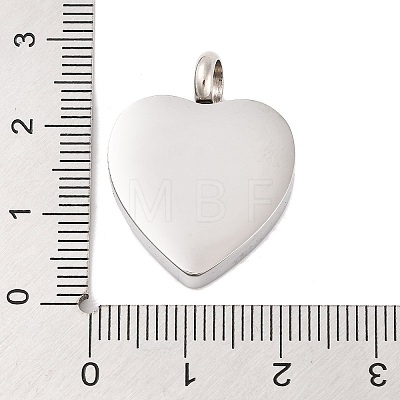 Non-Tarnish 304 Stainless Steel Urn Ashes Pendants BOTT-PW0001-100A-1