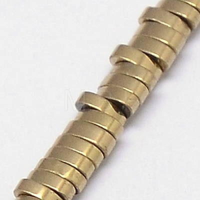 Electroplate Non-magnetic Synthetic Hematite Beads Strands G-J167-M-1