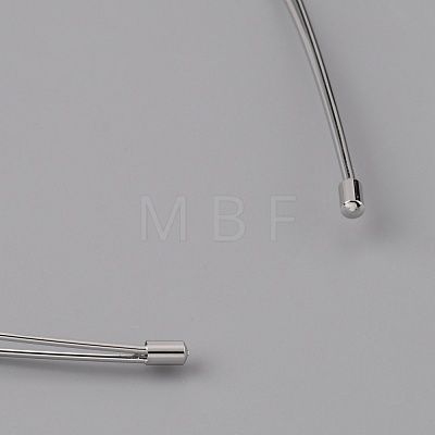 Alloy Double Hair Band Findings AJEW-WH0304-25A-P-1