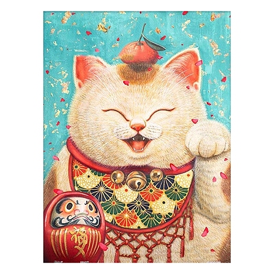Lovely Cat Flower 5D Diamond Painting Kits for Adults Kids PW-WG60155-05-1