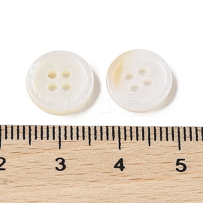 Natural Freshwater Shell Button BSHE-H018-10-1
