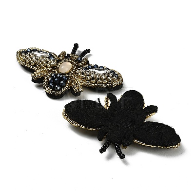 Bee Shape Felt Sew on Ornament Accessories PATC-XCP0001-04-1