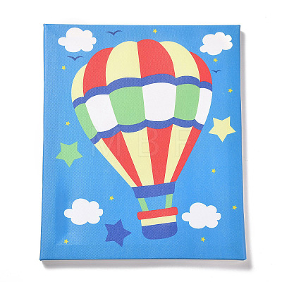 Creative DIY Hot Air Balloon Pattern Resin Button Art DIY-Z007-39-1