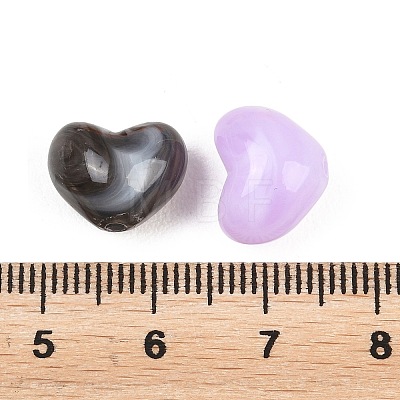 20Pcs Two Tone Opaque Imitation Gemstone Acrylic Beads MACR-F088-01-1