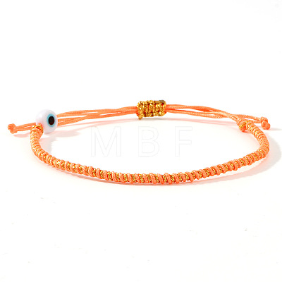 Handmade Porcelain Evil Eye Bead Braided Bracelets SI3080-2-1