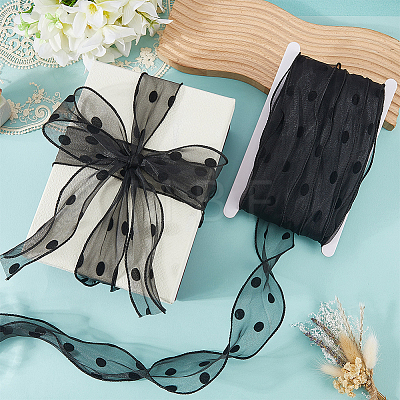 25M Polyester Organza Ribbons SRIB-CY0001-36A-1