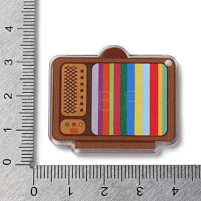 Transparent TV Acrylic Pendants OACR-G026-01E-1