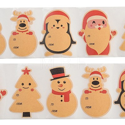 Christmas Theme Cartoon Paper Stickers STIC-P013-09B-1