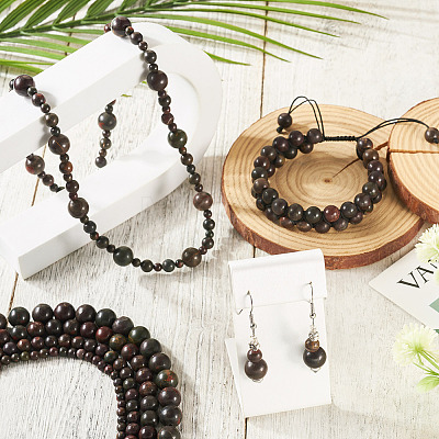 4 Strands 4 Styles Natural Polychrome Jasper & Picasso Stone & Picasso Jasper Bead Strands G-TA0002-16-1