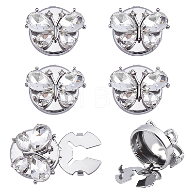 Alloy & Rhinestone Cufflinks FIND-FG0005-66P-01-1